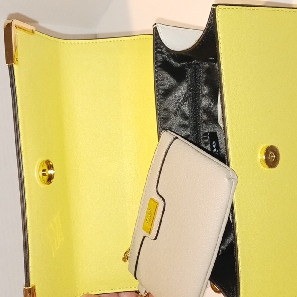 NWT Dune Color Block Satchel - Yellow/Grey! ❤️ - Picture 10 of 12
